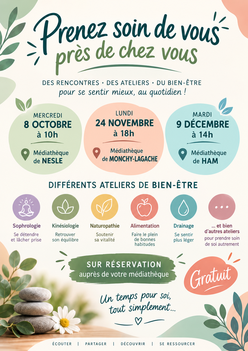 Prenez soin de vous 3 dates 2026