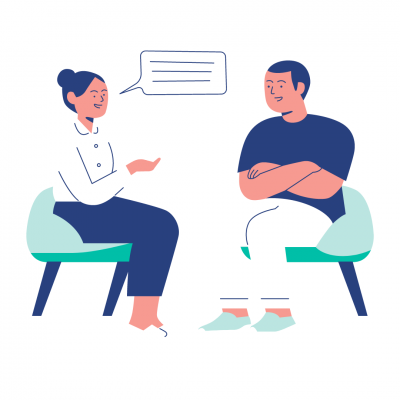 Publication instagram sante illustration bleu et blanc