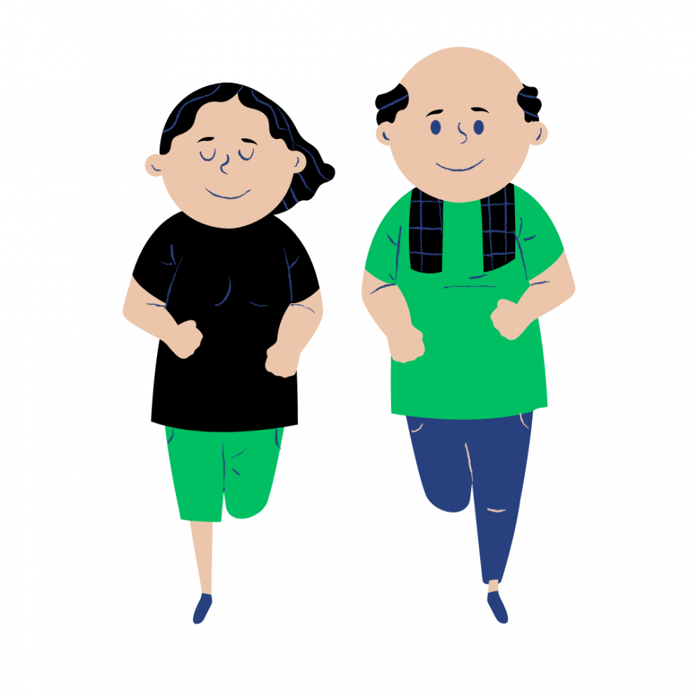 Publication instagram sante illustration bleu et blanc 2